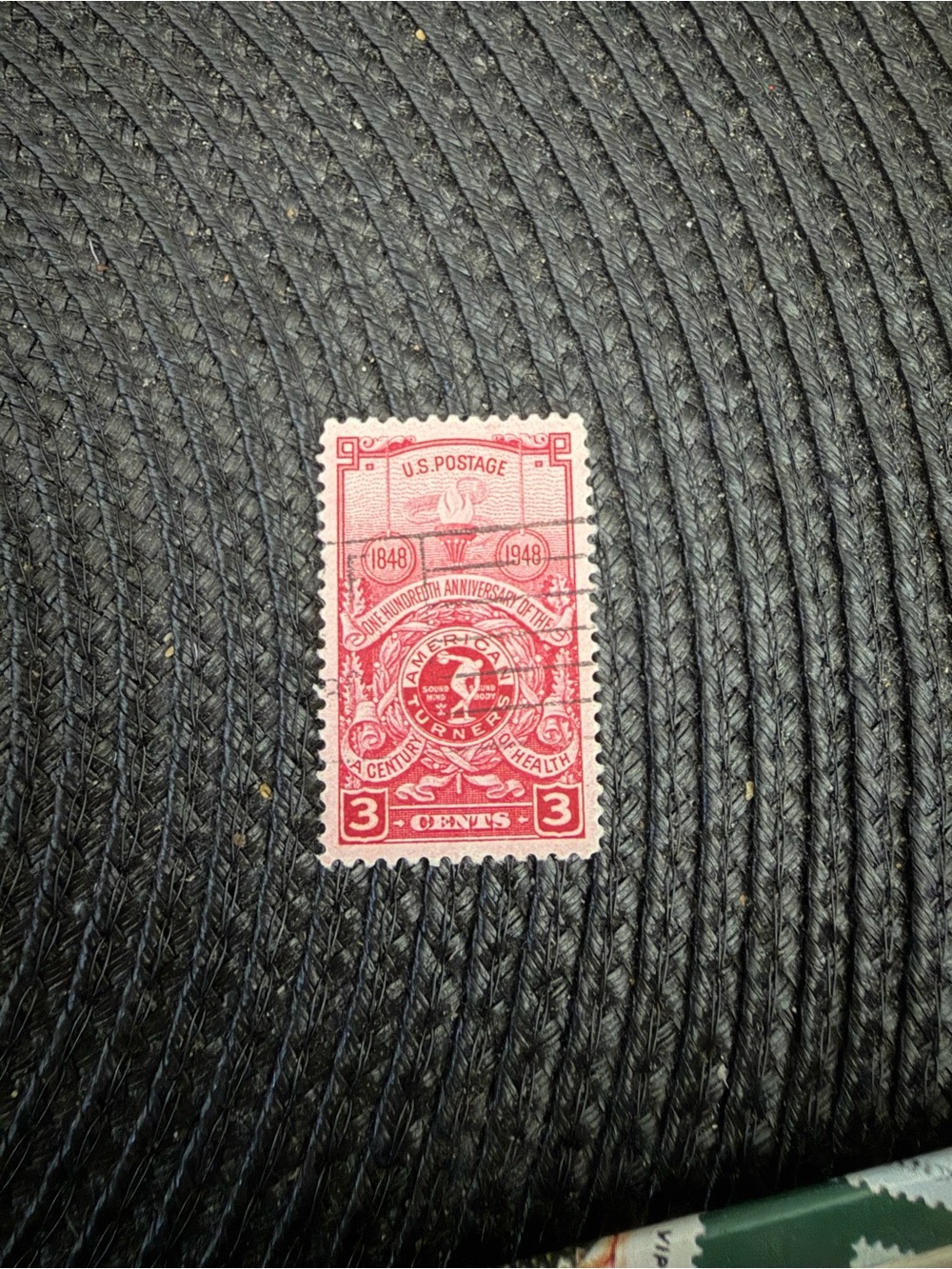 Vintage 1948 100th Anniversary of Health 3 Cent Canceled Stamp